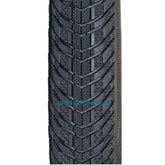 Close-up view of the Kenda Kwick Trax Wheelchair tire showing K-1053 tread